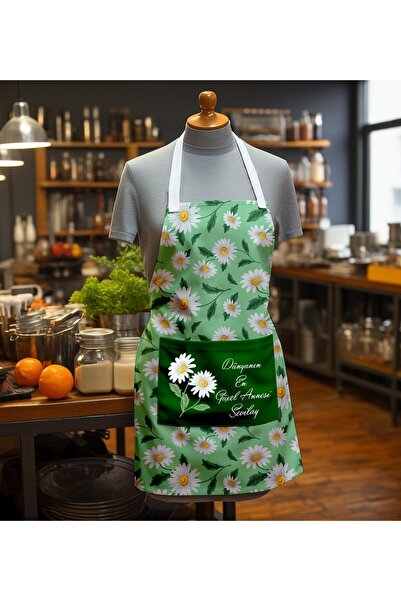 EJOYA Kişiye Özel İsimli Dünyanın En Güzel Annesi Mutfak Önlüğü 113137