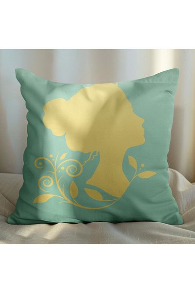 EJOYA 45cm Floral Designed 2-piece Women's Pillow and Cushion Set - 113483