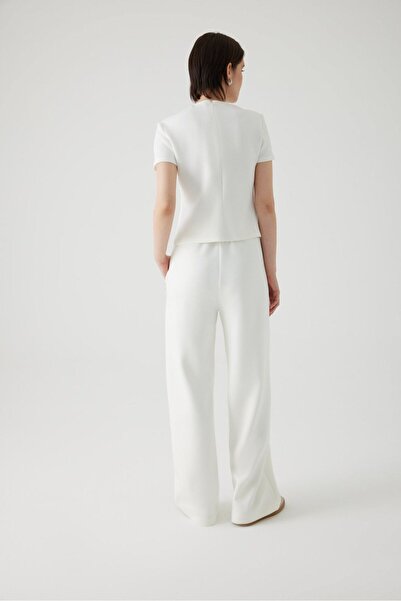 Exquise Knitted Regular Fit Elastic Waist Trousers