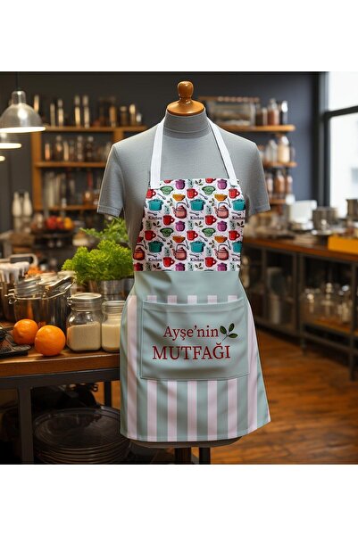 EJOYA Kişiye Özel Isimli Annemin Mutfağı Temalı Mutfak Önlüğü 113148