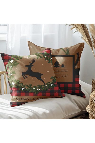 EJOYA Special Designed New Year 2-piece Pillow Set - Inner and Throw Pillow Case 45cm 113623