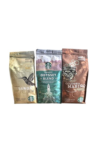 Starbucks Çekirdek Kahve Odyssey Blend & Veranda & Colombia 3x250gr