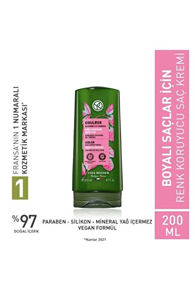Yves Rocher YS Couleur - Boyalı Saçlar İçin Renk Koruyucu Saç Kremi  200 ml