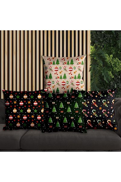 EJOYA Special Designed New Year 4-piece Pillow and Throw Pillow Set - 45cm 113732