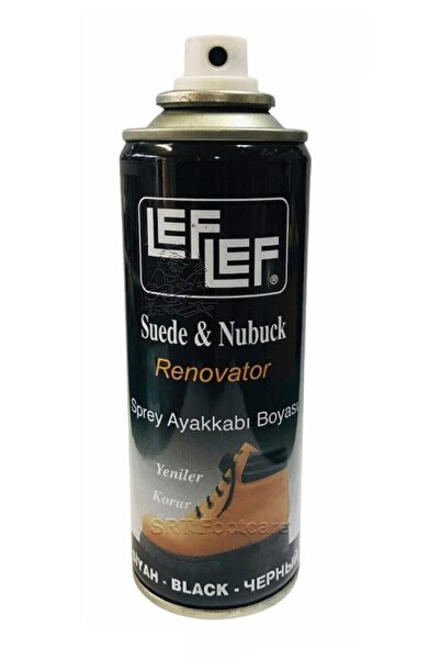 LEFLEF Süet Nubuk Sprey Ayakkabı Bakım Boyası Siyah
