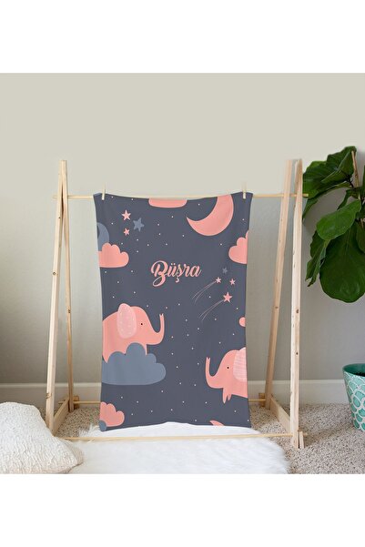 EJOYA Kişiye Özel Isimli Polar Bebek Battaniyesi 90309