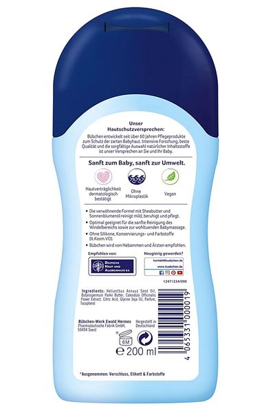 Bübchen BÜBCHEN Baby Oil From Birth (Dead) 200ml