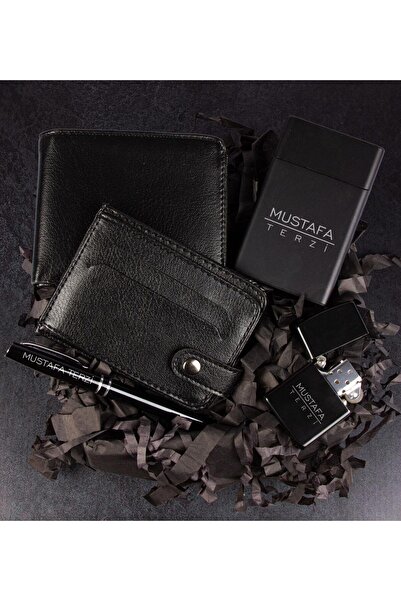 EJOYA Kişiye Özel Cüzdan Kartlık Zippo Model Çakmak Metal Roller Kalem Ve Sig...