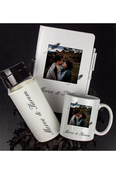 EJOYA Kişiye Özel Defter Kalem Kupa Ve Matara Hediye Seti 94229