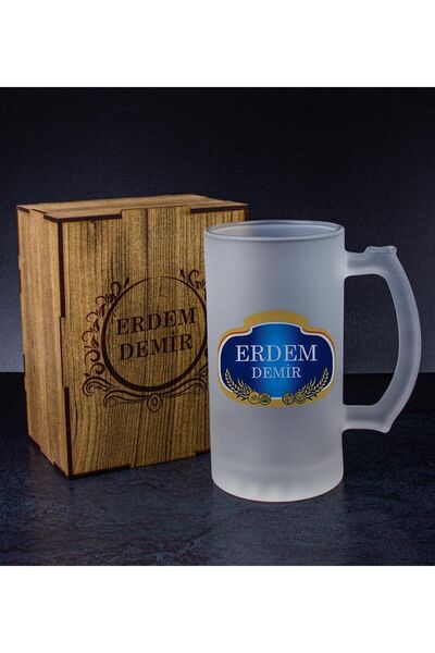 EJOYA Kişiye Özel Kutusunda Bira Bardağı Hediye Seti 108322