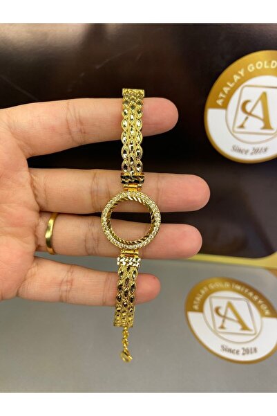 ATALAY GOLD İMİTASYON 22 Ayar Altın Kaplama Içi Boş Çeyreklik Kelepçe