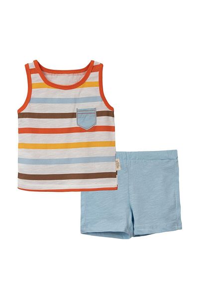 Necix's strappy Bottom-top 2 Piece Set for Baby Boy