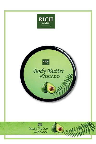 RİCH CARE زبدة الجسم المرطبة للجسم – كريم الجسم المرطب المكثف بزيت الأفوكادو ...