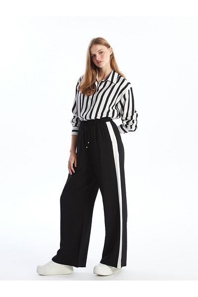 LC Waikiki Women's Loose Fit Elastic Waist Trousers