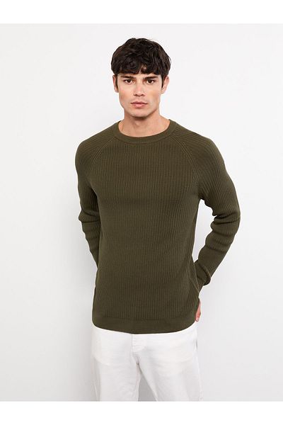 LC Waikiki Men's Knitwear Sweater - Long Sleeve, Crew Neck