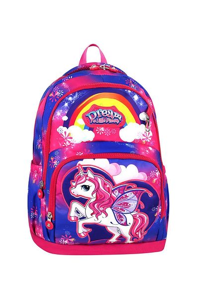 Bodmar Çanta Since 2023 UNICORN PEGASUS PURPLE - طقم حقيبة مدرسية للمدرسة الابتدائية للبنات (حقيبة + حقيبة غداء حرارية + حامل قلم)