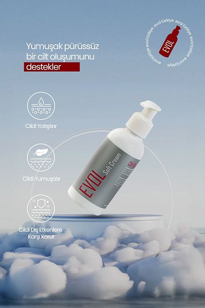 EVOL Soft Moisturizing Intensive Moisturizing Skin Care Cream for Sensitive Skin Types 150 ml