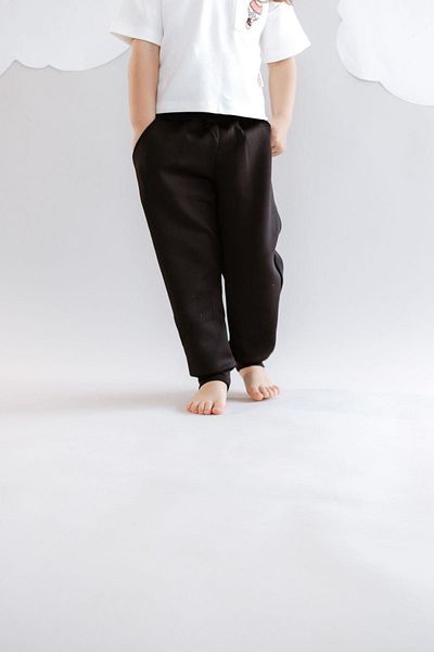 C&City Girl's Cuffed Leg Sweatpants 871 Black
