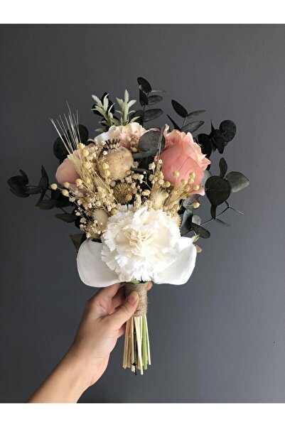 florbar Yeni Sezon Somon Nişan Çiçeği-gelin Çiçeği-damat Yaka Çiçeği 2 Li Set