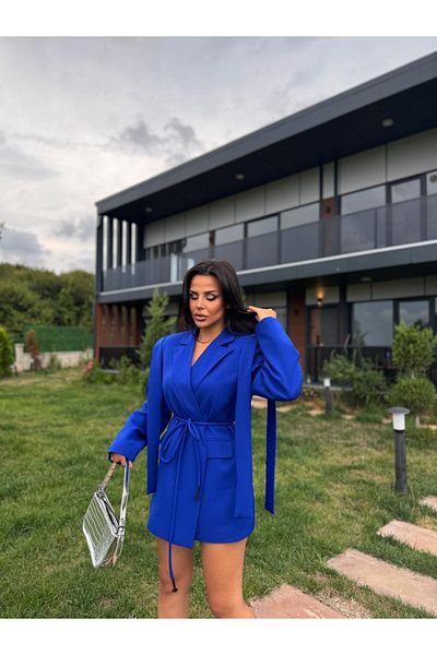 ZF BUTİK Damen-Blazerjacke mit Oversize-Design und Schnürung