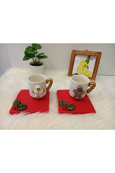 Generic Brand Model decorativ de ceașcă de cafea cu tematică de Anul Nou - Se...
