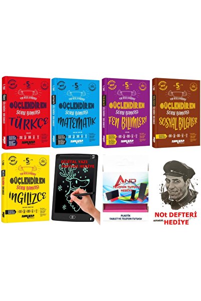 Ankara Yayıncılık 2024-2025 Yeni Müfredat 5 Sınıf Tüm Dersler Güçlendiren Sor...