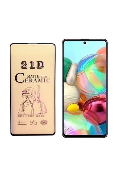 TURBOPLUS Galaxy Samsung A71 Tam Kaplayan 5d Mat Nano Kırılmaz Cam