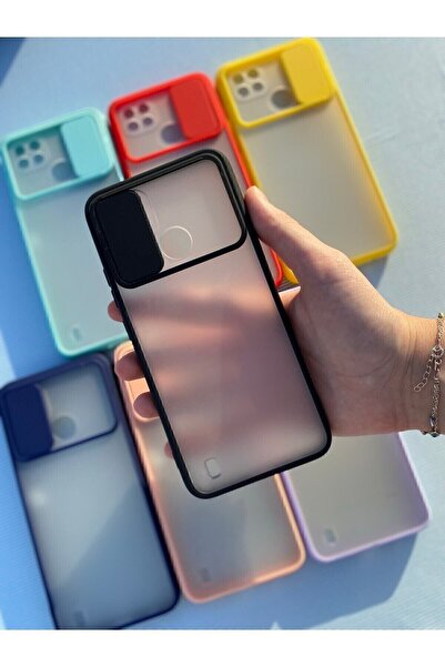 MM KILIF AKSESUAR Oppo Realme C21 Kamera Sürgülü Mika Kılıf