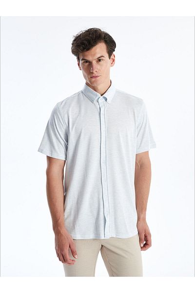 LC Waikiki Cămașă pentru bărbați - Slim Fit, mânecă scurtă