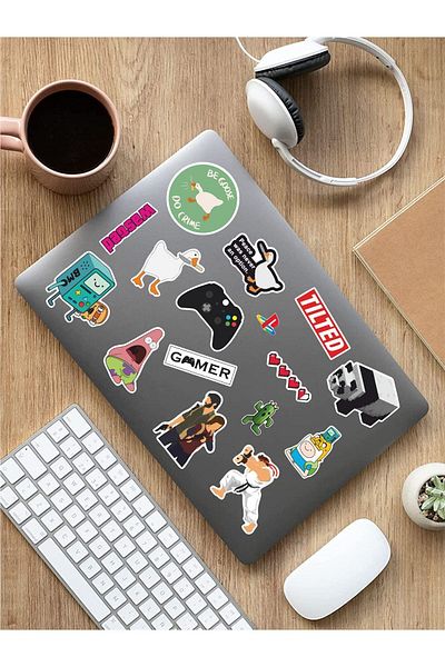 AR Sticker - Set de autocolante pentru laptop, notebook, tabletă, tematică pentru jocuri 2