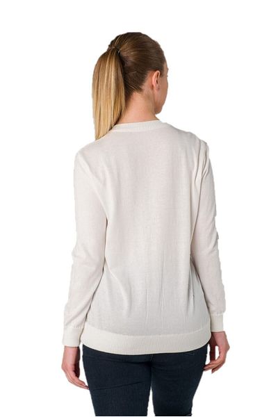 Solo Crystal Chain Printed Luxury Knitwear Knitted Cardigan