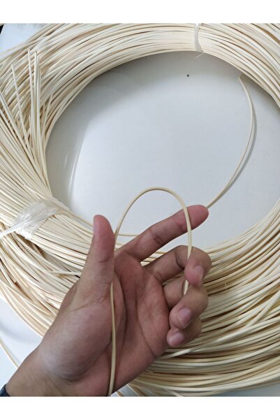Bambu Rattan Kor 2 mm Doğal Ip Sepet Ipi 1 kg Naturel