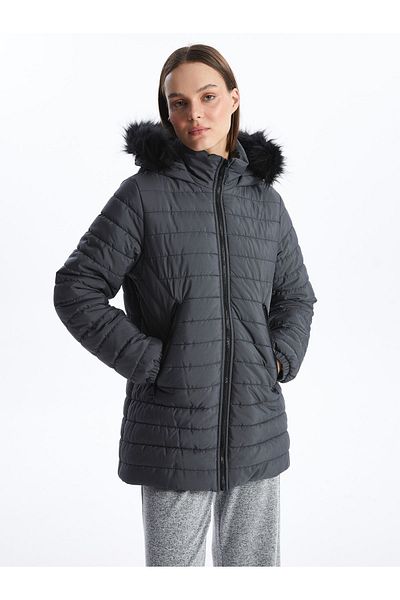 LC Waikiki Puffer-Kapuzenmantel für Damen