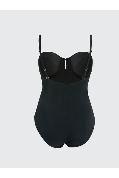 LC Waikiki Einfarbiger Badeanzug für Damen