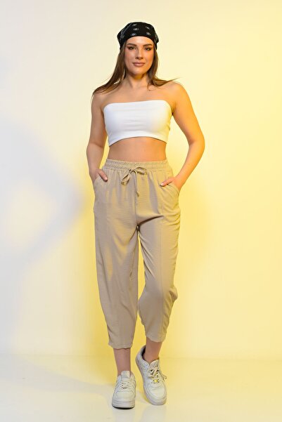 REYNEV Nova sezona letnje elastične pantalone sa uskim strukom Visok struk že...