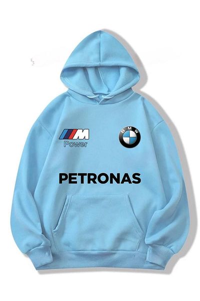 Risil-Nu Company Hanocă supradimensionată cu glugă cu imprimeu Petronas - 3 fire groase raster