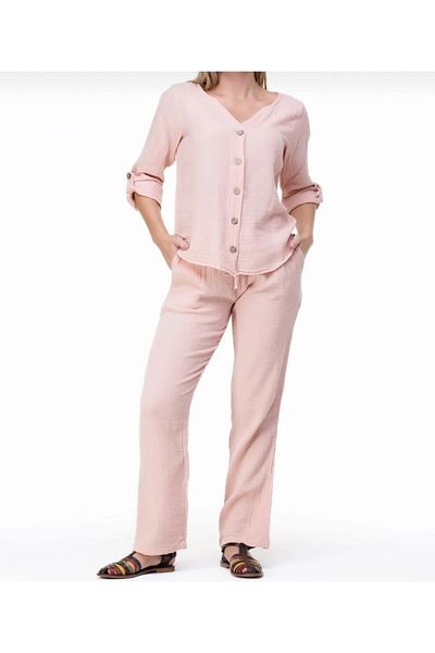 AFA Unisex Muslin Shirt - 100% Cotton, Alaçatı Style