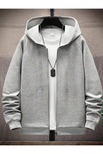 Afternoon Kids Boys' and Girls' Gray Cardigan and White T-Shirt Set