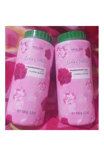 Oriflame Women's Love Nature Floral Bloom Body Powder 100 gr 2 Pieces