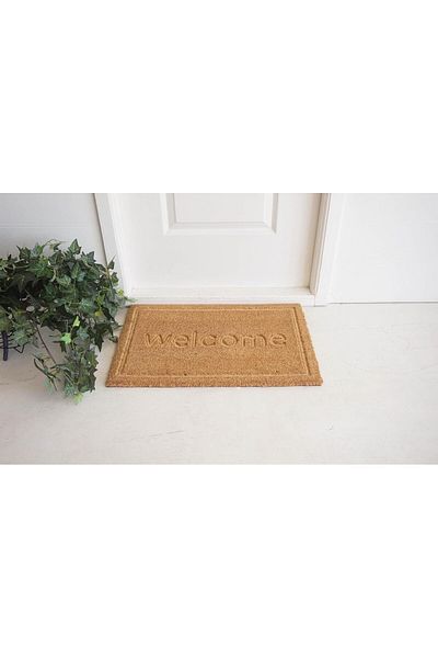 ORCHID WELCOME PRESSED COIR DOORMAT 40X60 CM