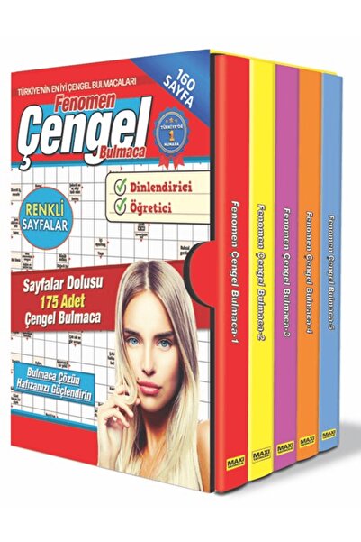 Maxi Yayıncılık Fenomen Çengel Bulmaca Seti - 5 Kitap / Kolektif / Maxi Yayın...