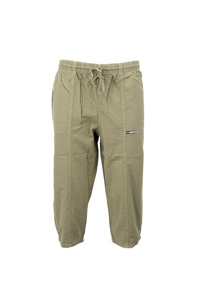 Oppland Men's 100% Pure Cotton Fabric Capri Flat Leg Side Pocket Waist Lace Comfortable Full Fit