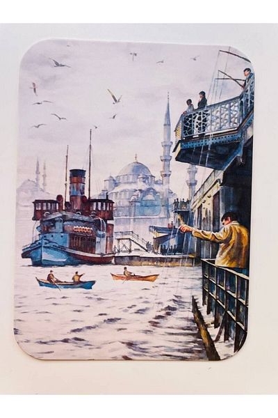 GALATA GIFT Θέμα Κωνσταντινούπολη, Νοσταλγικό, Kraft, Κάρτα, Καρτ ποστάλ, Καρτ ποστάλ, 16*11cm