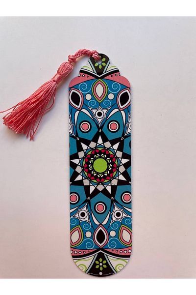 GALATA GIFT Παραδοσιακά τουρκικά μοτίβα με μοτίβο, σκούρο μπλε-ροζ σελιδοδείκτης