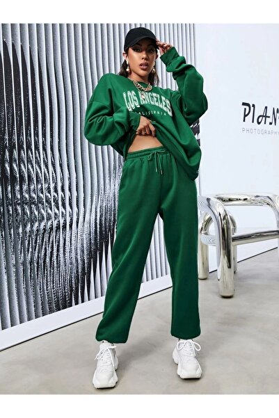 Altamira Női, zöld Los Angeles-i, nyomott nagyméretű, nagy nyakú öltöny