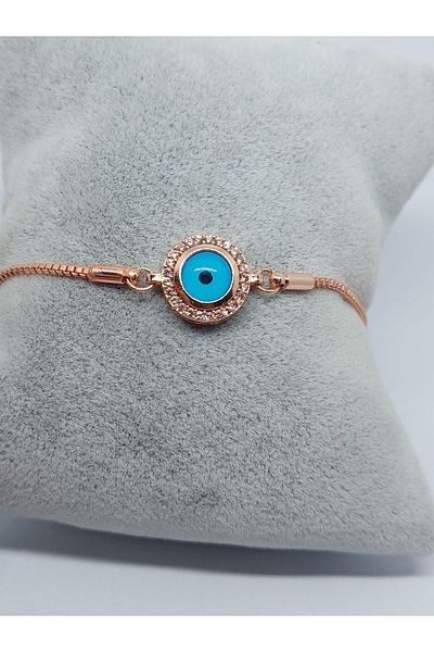 GALATA GIFT Steel Bracelet with Evil Eye, Elevator Bracelet