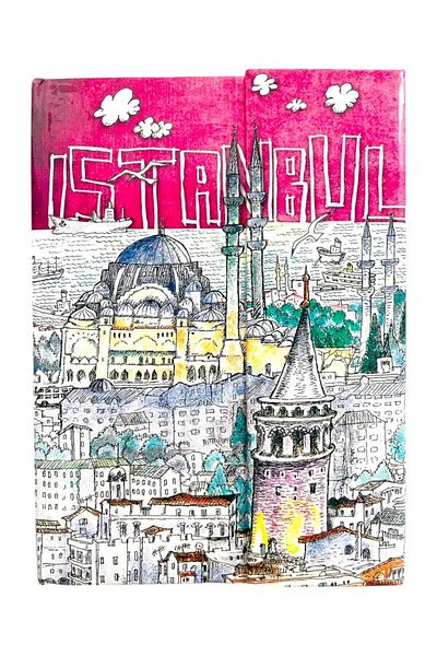 GALATA GIFT Gratitude Notebook for Memory and Souvenir - Diary, Hard Cover, Unlined and Istanbul Themed Concept Notebook