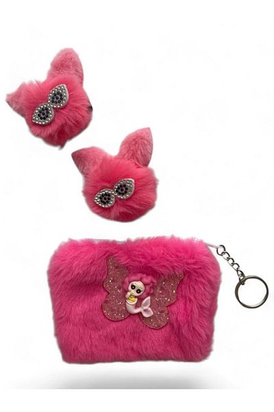 GALATA GIFT Color Matching Coin Purse, Keychain Wallet and Two Buckles Set for Girls