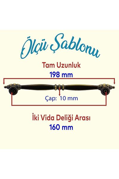 Badem10 Metal plat tip fagure de 160 mm - Mobilier de bucătărie, sertar și dulap, galben antic