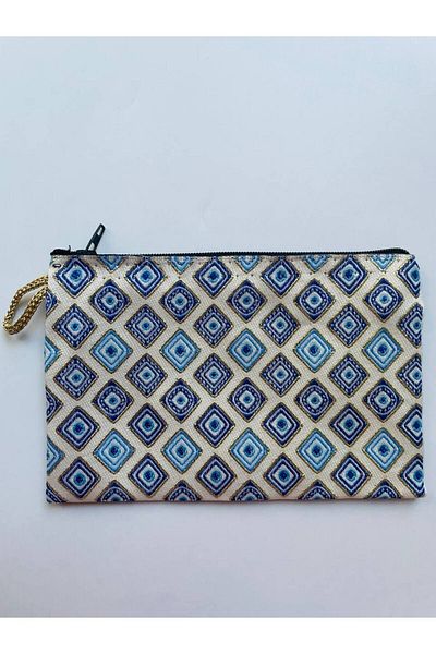 GALATA GIFT Portofel de damă cu ochi rău, fermoar elegant de mărime medie, portofel căptușit